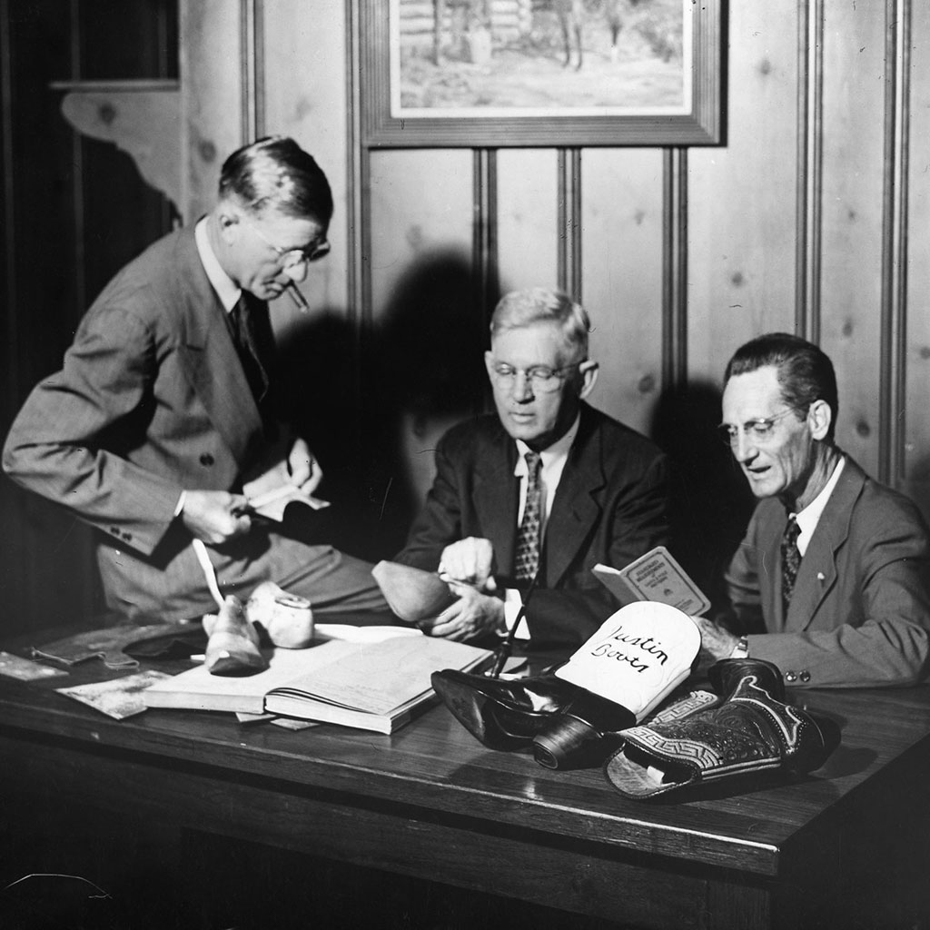 Earl Justin, John Justin, Sr. and Sam Justin (left to right).